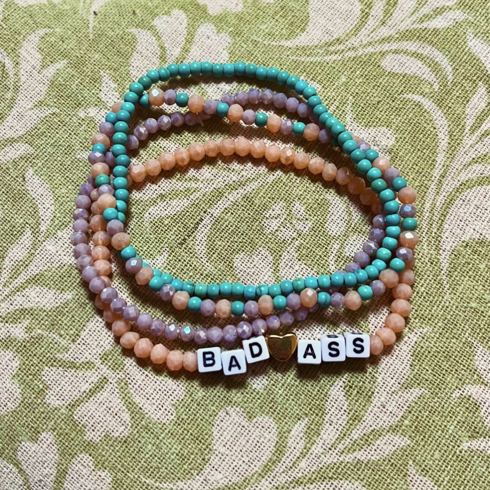 “Bad ass” bracelet stack ✨